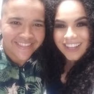 Locutor Rafael Souza O varão com a Cantora Rebeca Carvalho.